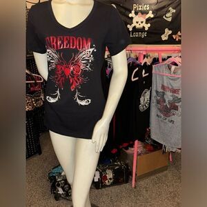 Freedom Wings Graphic Foil Tee